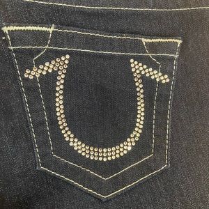 True religion crystal pocket legging jean